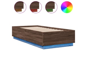 Lit simple 100x200 cm    coloris marron