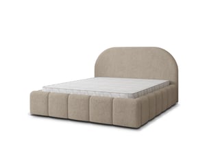Lit coffre 200x200 cm MASSENO coloris beige