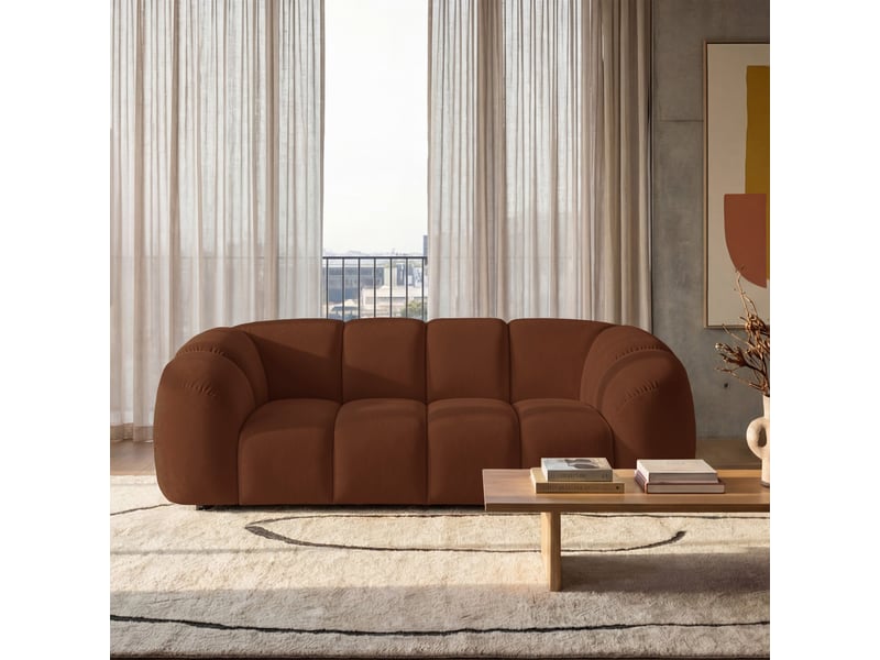  Selsey millma - canapé - 220 cm - velours cuivre Millma - Conforama B