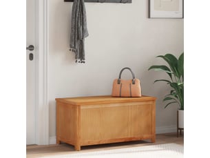 Boîte de rangement, coffre de rangement 90x45x45 cm bois de chêne massif
