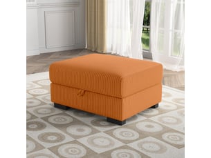 Pouf / repose pied <strong></strong> <strong></strong> orange