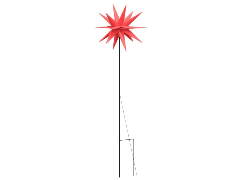  Lumières de noël avec piquets 3 pcs led pliable rouge 57 cm  - Conforama D