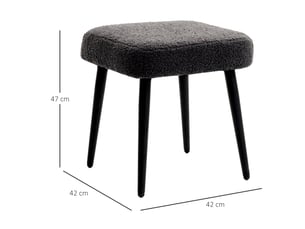 Pouf / repose pied BLOSSOM 838-336V00CG gris