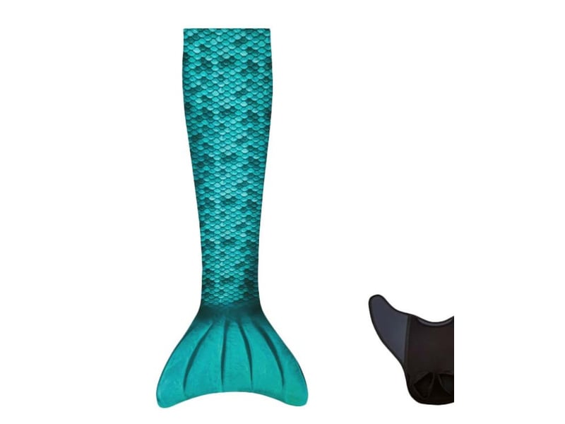  Queue de sirene avec monopalme aquaris turquoise l KMCJ2T_G-L - Conforama A