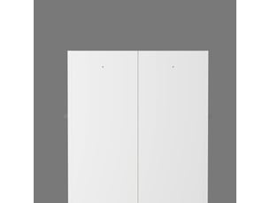 Meuble de rangement 155 x 70 x 35 cm buffet de cuisine coloris blanc structure en métal 4 étagères réglables en hauteur structure stable rangement alimentaire pose libre