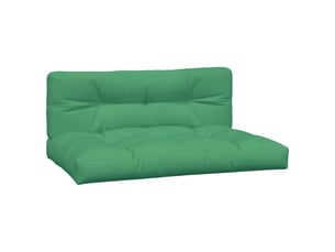 Lot de 2 coussins de palette, coussins de canapé vert tissu cf59636