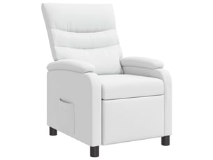 Fauteuil relax manuel VIDAXL  Simili blanc