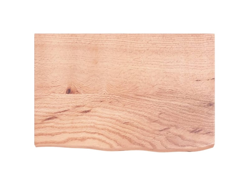  Comptoir de salle de bain, plan de travail marron 60x40x(2-4)cm bois traité cf65804  - Conforama C