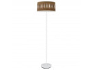 Lampadaire fabrilamp piron e27 coloris blancbois foncé 165 x 40 x 40 cm