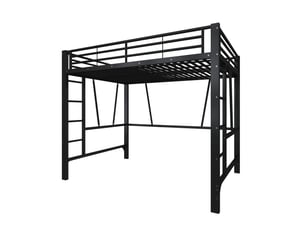 Lit mezzanine 140x200 cm <strong></strong> <strong></strong> coloris noir