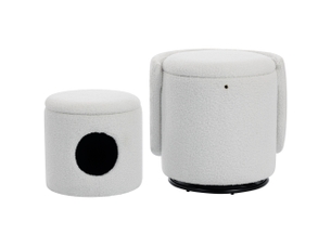 Pouf / repose pied   blanc