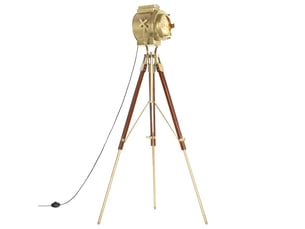 Lampadaire à trépied bois de manguier massif 193 cm