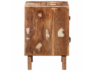 Lot de 2 table de chevet - cabinet de chevet - table de nuit 40x32x46 cm bois massif de récupération