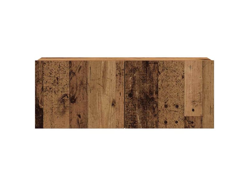  Ensemble de meuble tv - banc tv - meuble de rangement mural 7 pcs vieux bois bois d'ingénierie  - Conforama E