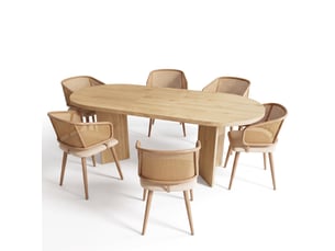 Ensemble table ovale  6 chaise(s)  <strong>BGSRYAO</strong> <strong></strong> 