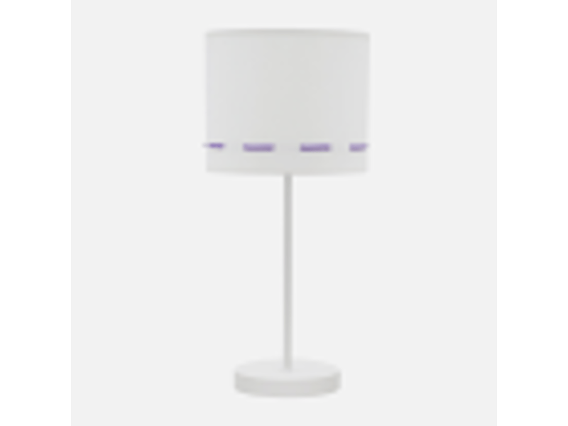  Lampe à poser enfant fabrilamp trazos blanc et lilas 1xe14 42 x 17 x 17 cm 111271019 - Conforama D