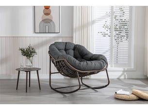 Fauteuil fixe  <strong></strong> Tissu gris