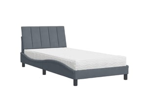 Lit simple 100x200 cm coloris gris