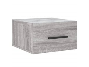 Table de chevet chanmbre, table d'appoint murale sonoma gris 35x35x20 cm