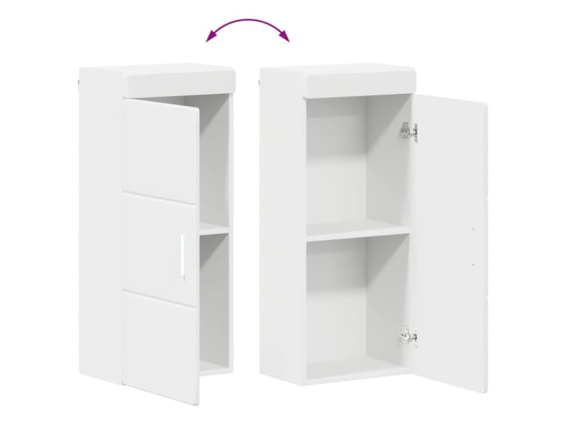  Ensemble de mobilier de salle de bain tulum 4 pièces blanc cf64730  - Conforama E