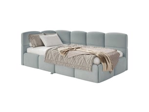Lit 2 places 170x190 cm SELSEY Cloudy coloris gris