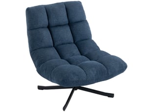 Fauteuil fixe pivotant  <strong>PANGIVO</strong> <strong></strong> Tissu bleu