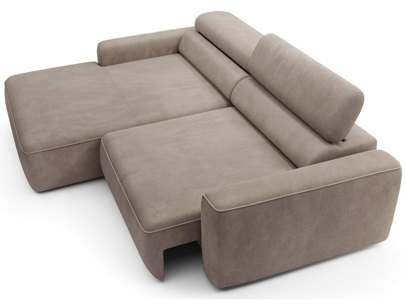 Selsey fando - canapé d'angle - 252 cm - velours beige Fando - Conforama C