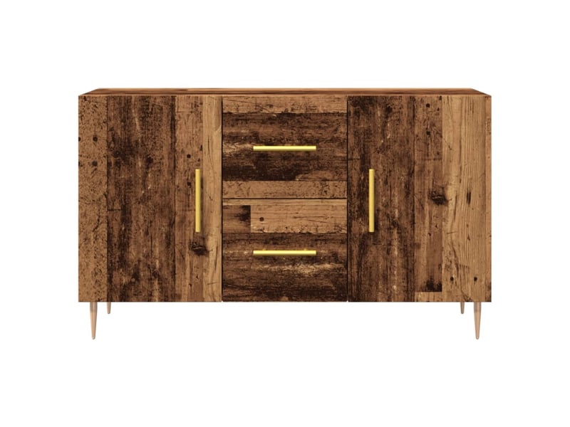  Buffet - bahut - meuble de rangement vieux bois 100x36x60 cm bois d'ingénierie  - Conforama D