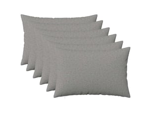 Lot de 6 coussins avec oreiller, coussins décoratifs heerlen gris nuage tissu cf50709