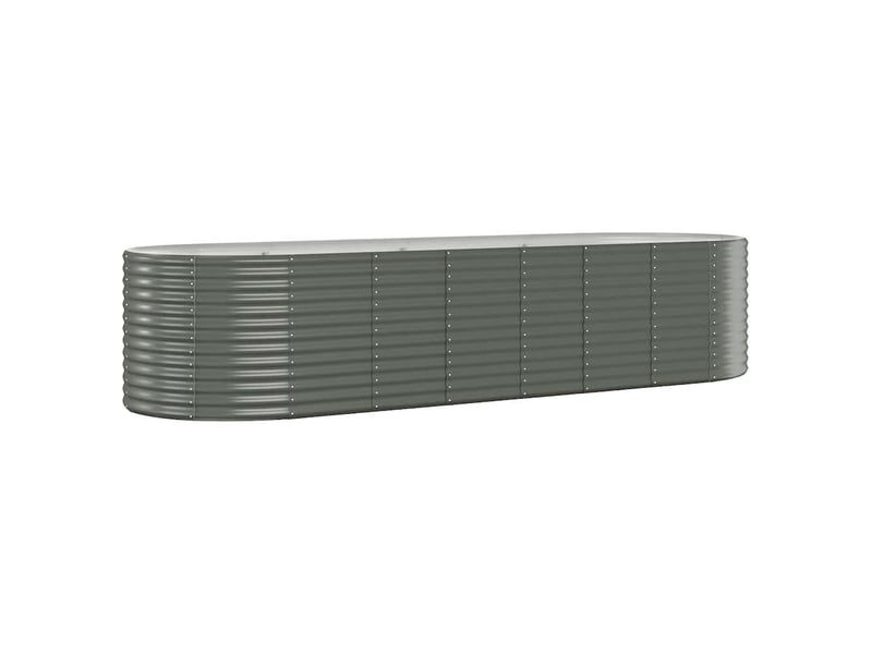  Jardinière - lit surélevé de jardin acier galvanisé 322x100x68cm gris  - Conforama A