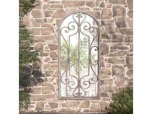 Miroir  à fixer coloris beige <strong></strong>  <strong></strong> - 100 cm x 45 cm
