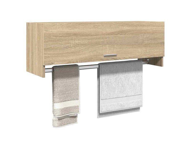  Garde-robe chambre, armoire de rangement chêne sonoma 100x32,5x35 cm bois d'ingénierie  - Conforama C