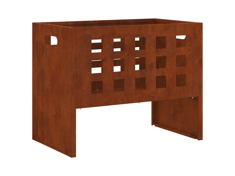 Brasero exterieur, foyer marron 50x30x40 cm acier - Conforama A