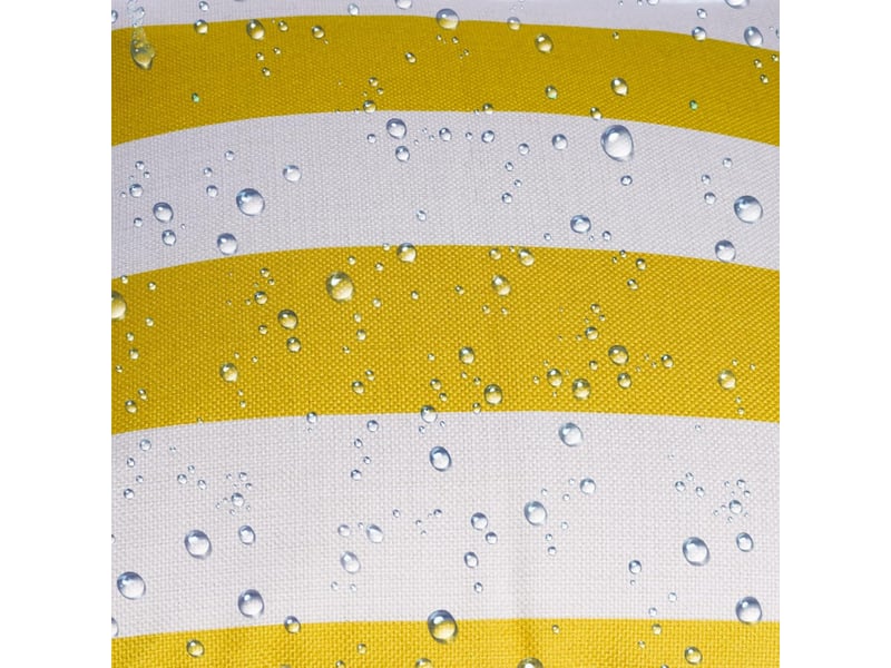 Lot de 4 housse de coussin - 45 x 45 cm lot de 4 housses de coussin décoratives imperméables pour extérieur, jardin, terrasse, canapé, balcon, rayures, jaune  - Conforama D