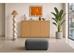 Pouf / repose pied CASANOVA gris