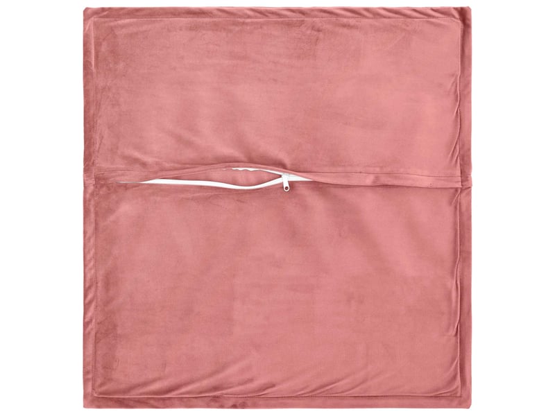  Lot de 12 coussins avec oreiller, coussins décoratifs houten rose fløjl cf50998  - Conforama D