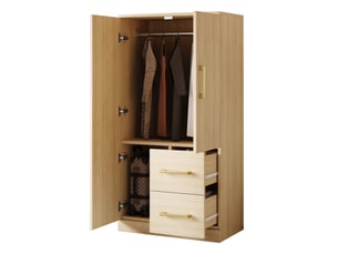 Armoire 2 porte(s)   2 tiroir(s) <strong>DZMDIP</strong> <strong></strong> coloris bois clair largeur 40 cm