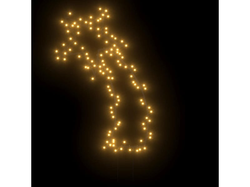  Décoration lumineuse météore de noël avec piquets 115 led 89 cm  - Conforama C