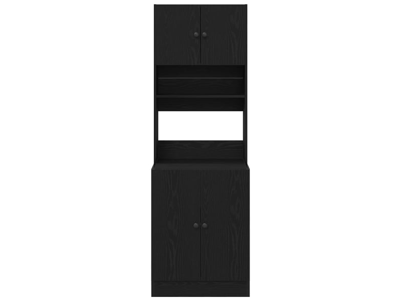  Buffet de cuisine, buffet haut chêne noir 60x50x180cm  - Conforama D