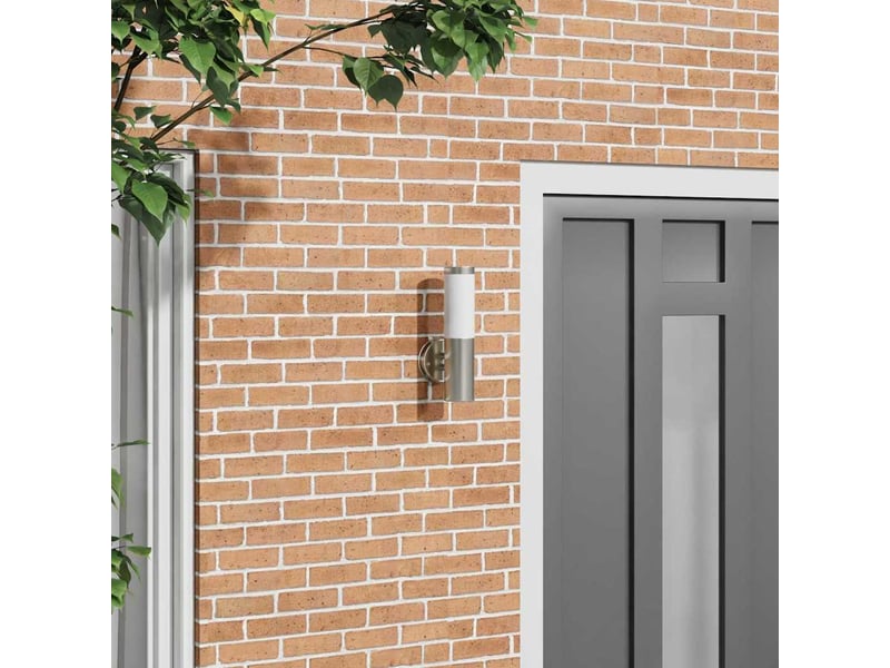  Applique murale extérieure argenté 15x7,5x33 cm shl30318  - Conforama B