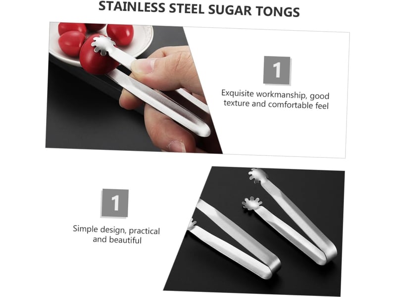  4 pièces pinces inox mini pour glaçons et sucre pratique pour buffet bar café thé mariage No Commercial reference - Conforama B