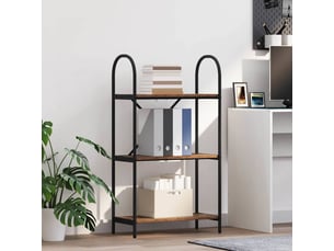 Étagère 3 niveaux, étagère de rangement 60 x 30 x 109 cm bois d'ingénierie shl3925