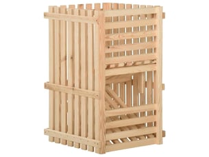 Boîte à pommes de terre 50x50x50 cm bois de pin solide