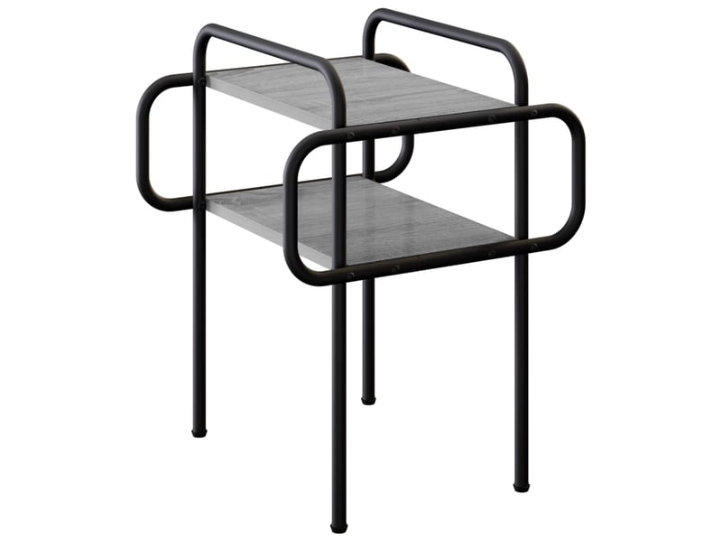 Table basse - table de salon - table à thé sonoma gris 40 x 40 x 51 cm bois d'ingénierie - Conforama A