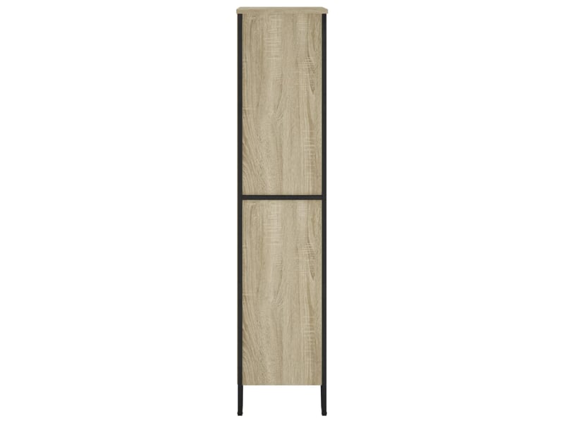  Bibliothèque, meuble de rangement salon chêne sonoma 80x31x137,5 cm bois d'ingénierie  - Conforama E