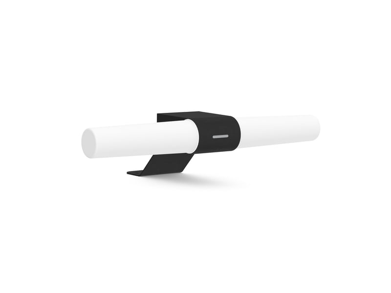  Applique murale intérieur, salle de bain led intégrée, helva double basic en plastique noir, ip44, nordlux 2015311003 - Conforama C