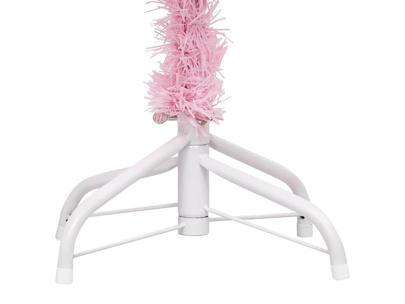  Sapin de noël, arbre de noël artificiel pré-éclairé et boules rose 120 cm pvc  - Conforama D