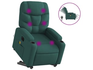 Fauteuil fixe   Tissu vert