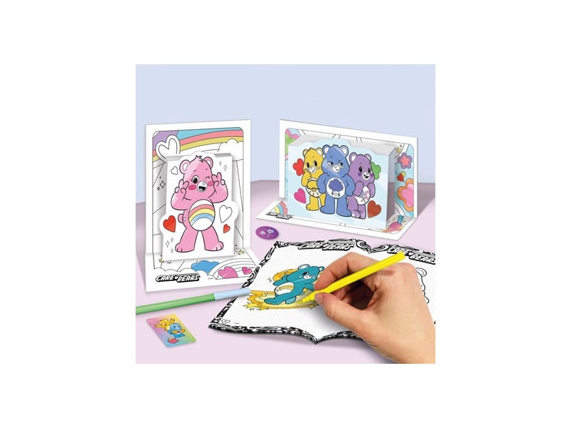  Sac a dos ecole coloriage dessin les bisounours activity set avec feuilles et cartes AACRX13768 - Conforama E