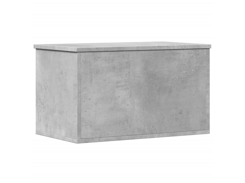  Boîte de rangement, coffre de rangement gris béton 60x35x35 cm bois d'ingénierie  - Conforama A